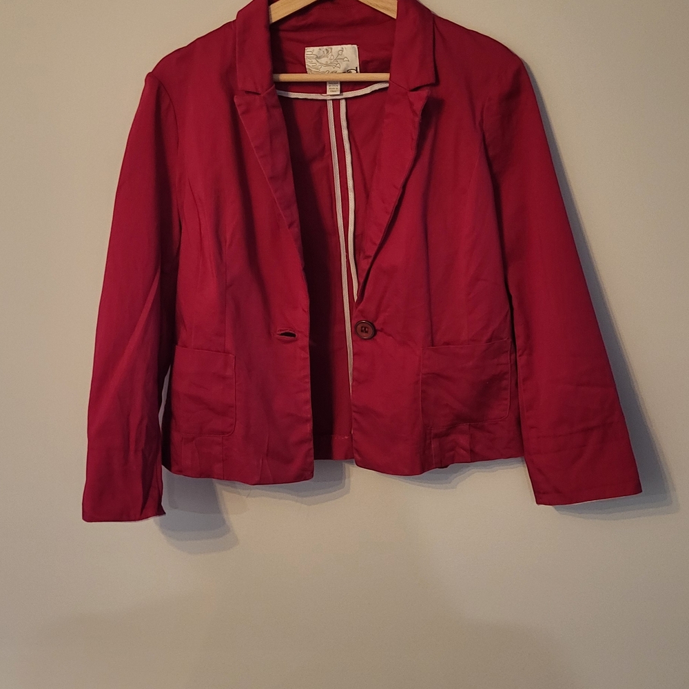 Women's Pink Blazer Jacket